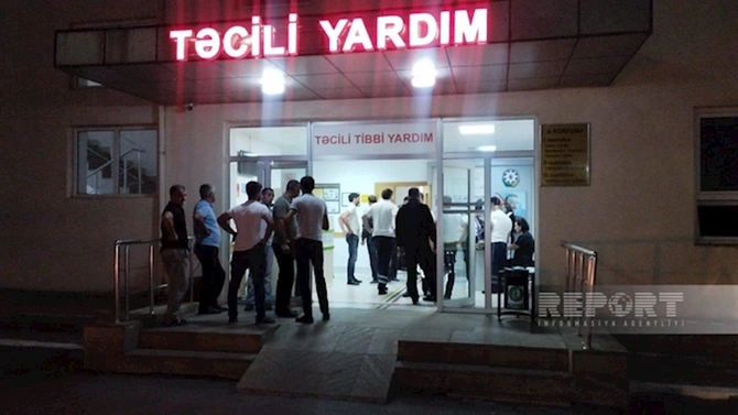 Oğuzda ayı kişiyə hücum etdi — FOTO