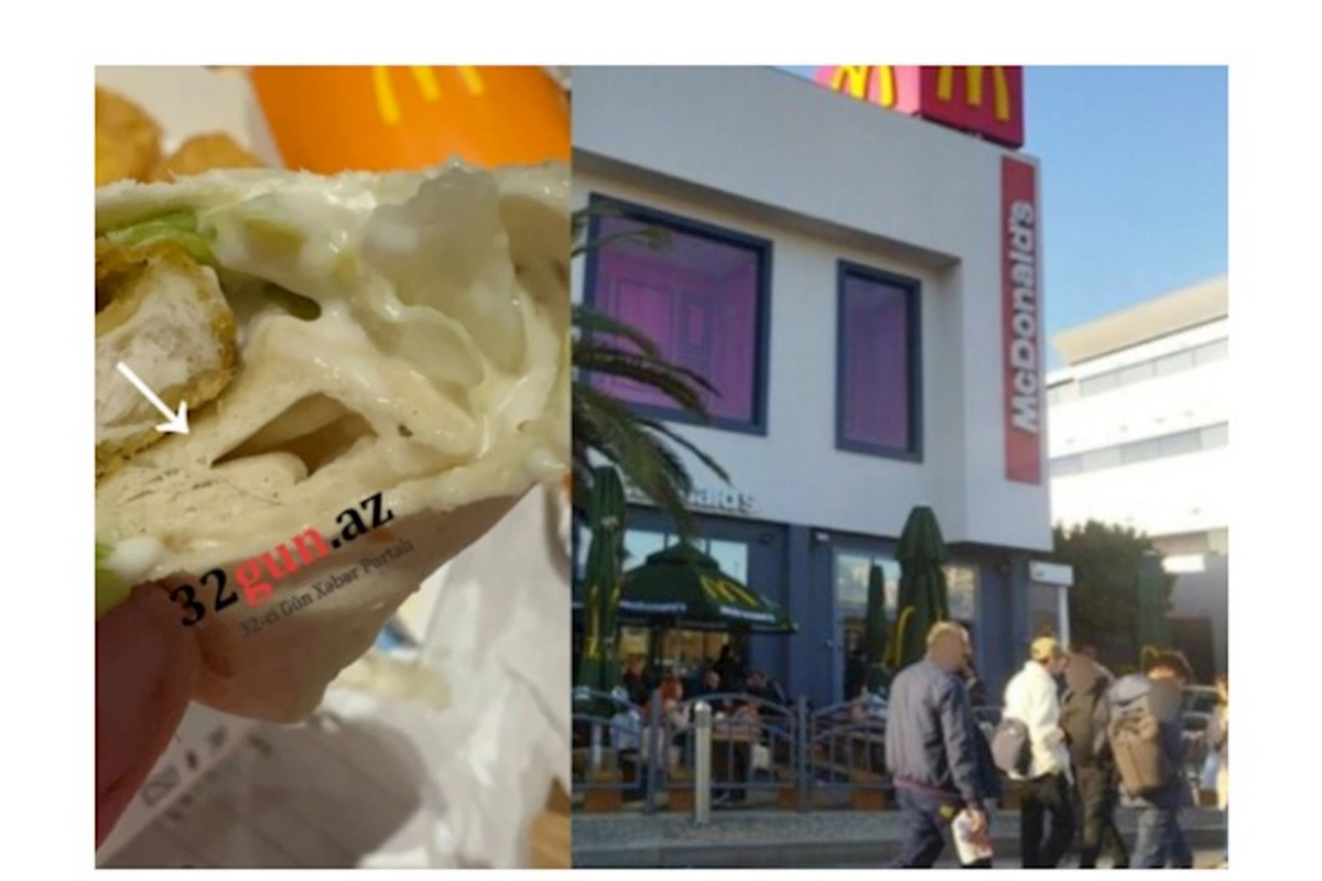 McDonald's Nərimanovda İYRƏNCLİK: Yeməyin içərisindən tük çıxdı — Satıcılardan heç kim vecinə almadı (FOTO+VİDEO)