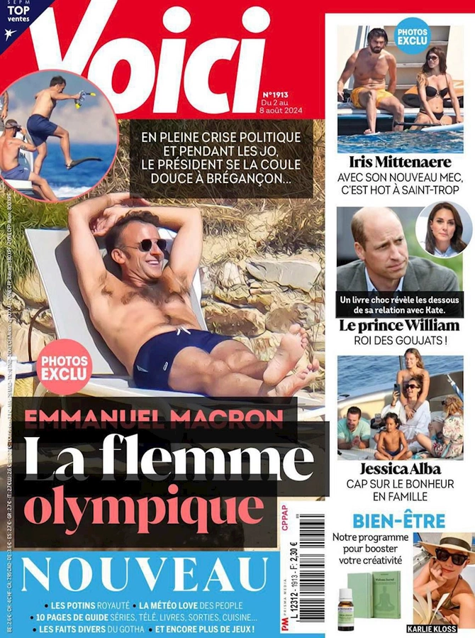 Makron Olimpiya Oyunları zamanı kişilərin qucağında tətil keçirdi — FOTOLAR Makron Olimpiya Oyunları zamanı kişilərin qucağında tətil keçirdi — FOTOLAR