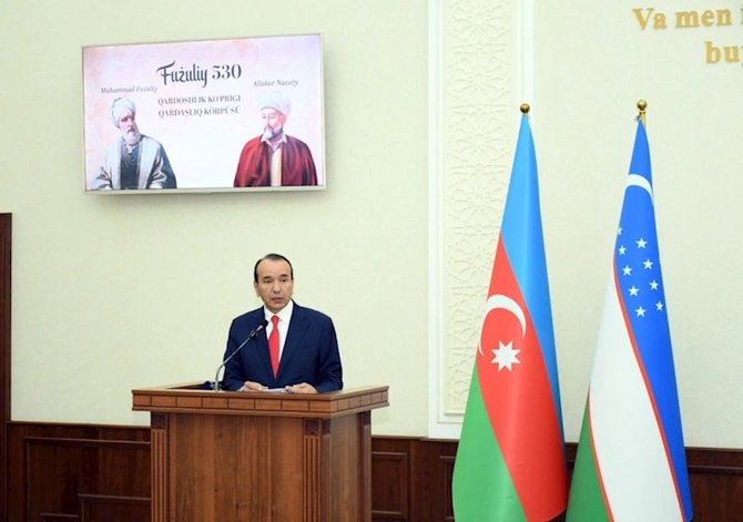 Özbəkistan Yazıçılar İttifaqında Məhəmməd Füzuli və Əlişir Nəvai: ortaq ədəbi-mənəvi dəyərlərimiz adlı konfrans keçirilib — FOTOLAR