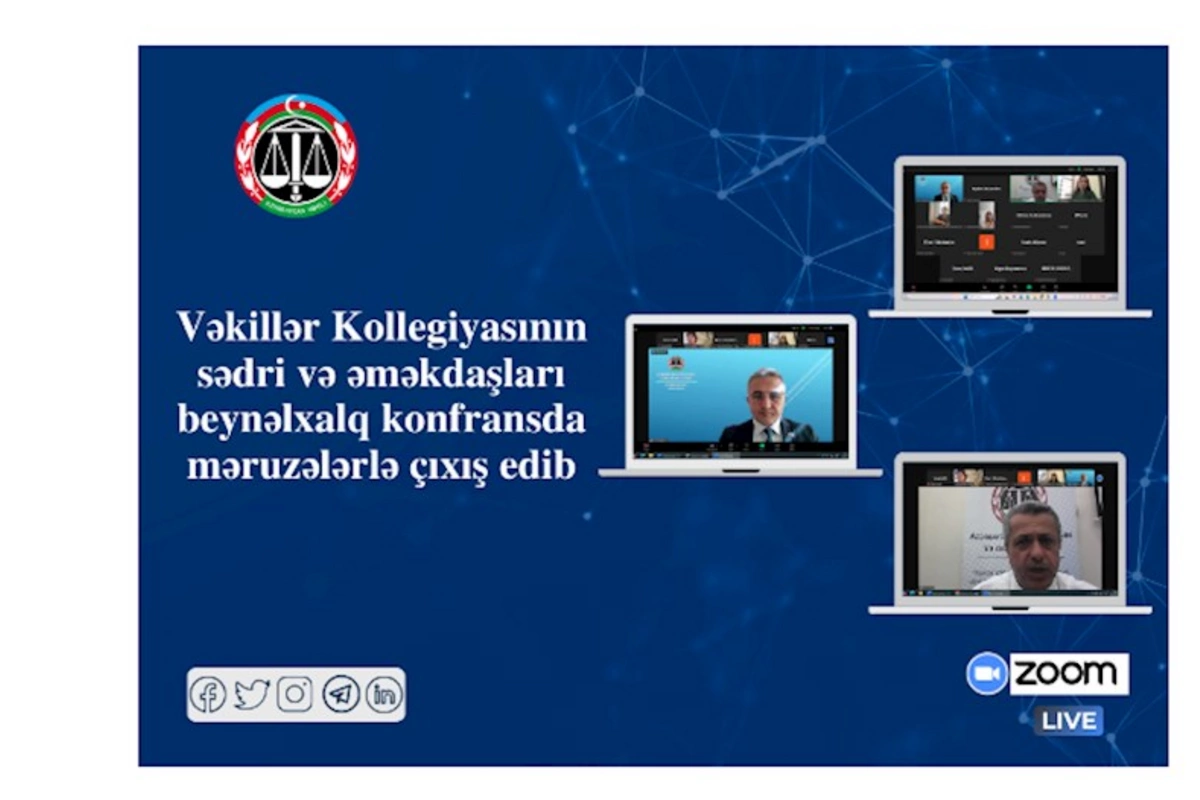 Vəkillər Kollegiyasının sədri və əməkdaşları beynəlxalq konfransda məruzələrlə çıxış edib — FOTOLAR