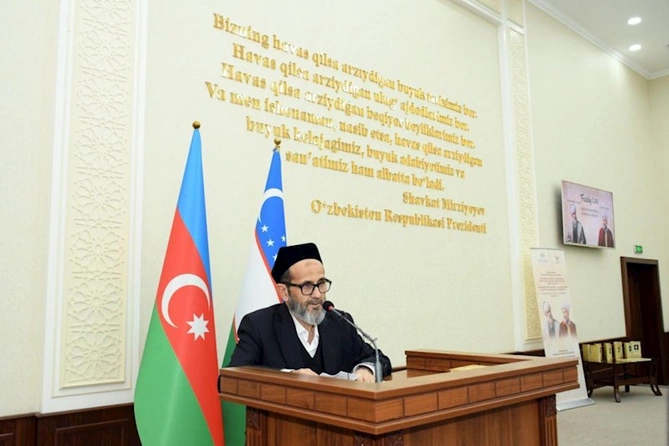 Özbəkistan Yazıçılar İttifaqında Məhəmməd Füzuli və Əlişir Nəvai: ortaq ədəbi-mənəvi dəyərlərimiz adlı konfrans keçirilib — FOTOLAR