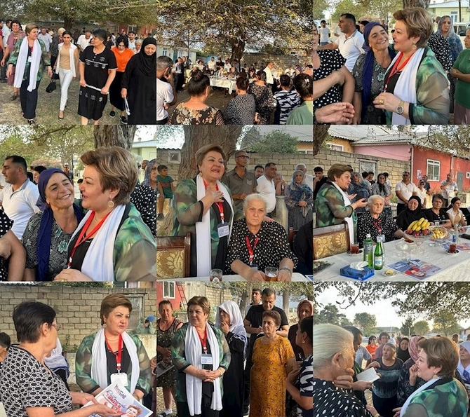 Tənzilə Rüstəmxanlı təşviqat kampaniyasını uğurla yekunlaşdırdı — Neftçala üçün birlikdə!