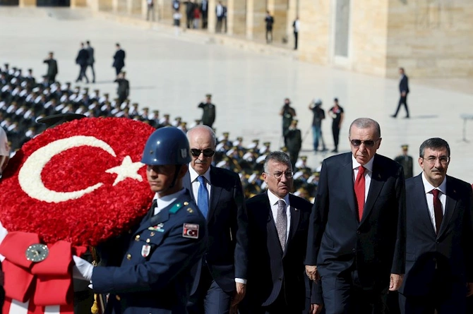 Ərdoğan Anıtqəbiri ziyarət etdi — FOTOLAR