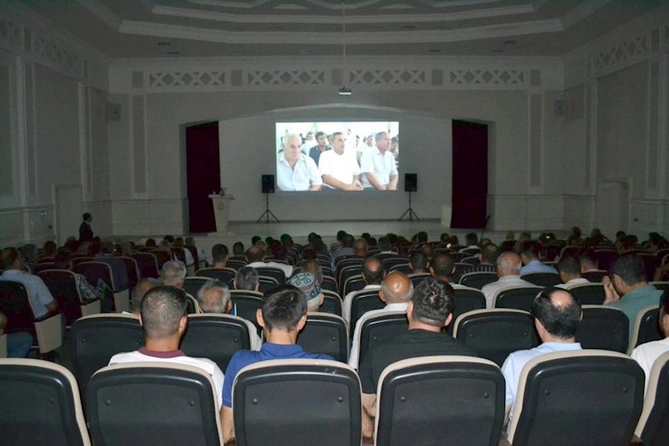 Elçin Mirzəbəyli Ağsu Mədəniyyət Sarayında seçicilərlə görüşüb — FOTOLAR