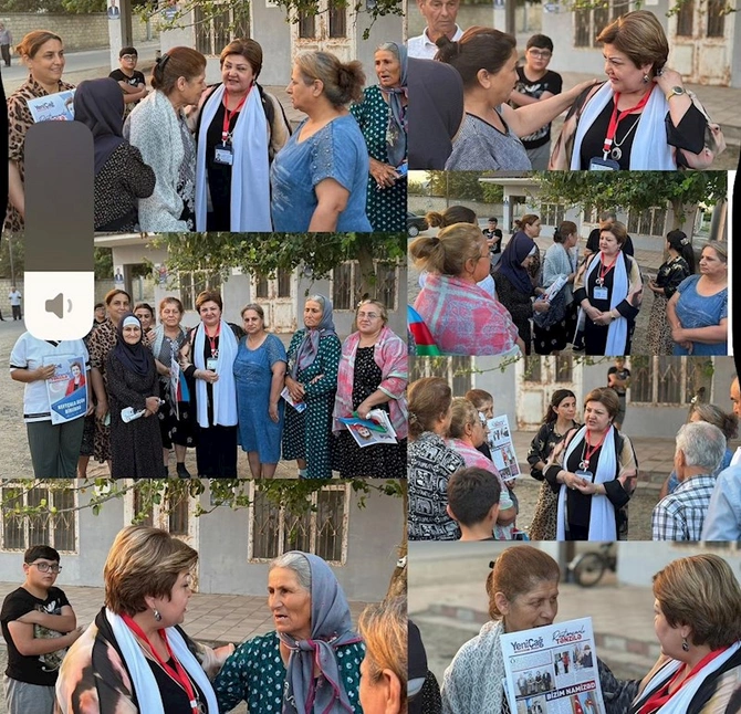 Tənzilə Rüstəmxanlı təşviqat kampaniyasını uğurla yekunlaşdırdı — Neftçala üçün birlikdə!