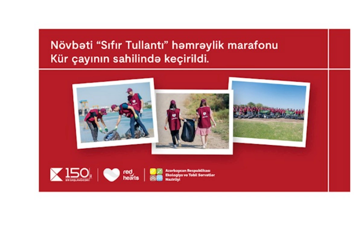 Növbəti “Sıfır tullantı” həmrəylik marafonu Kür çayının sahilində keçirilib