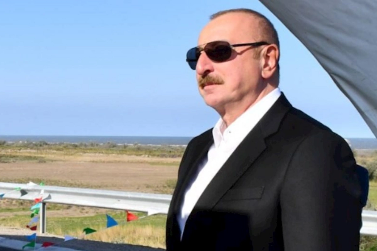Prezident yeni avtomobil yolunun açılışında — YENİLƏNDİ (FOTOLAR)