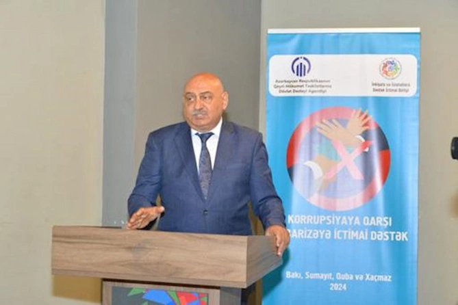 “Korrupsiya ilə mübarizəyə ictimai dəstək” layihəsi çərçivəsində yekun tədbir keçirilib — FOTOLAR