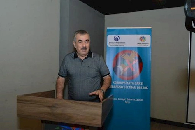 “Korrupsiya ilə mübarizəyə ictimai dəstək” layihəsi çərçivəsində yekun tədbir keçirilib — FOTOLAR