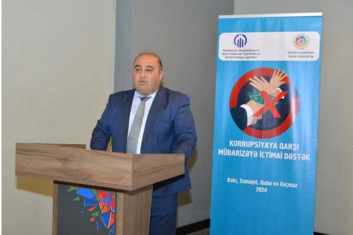 “Korrupsiya ilə mübarizəyə ictimai dəstək” layihəsi çərçivəsində yekun tədbir keçirilib — FOTOLAR