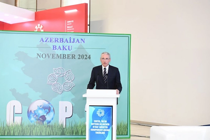 Naxçıvanda iqlim dəyişikliyi ilə mübarizəyə həsr olunan növbəti konfrans keçirilib — FOTOLAR Naxçıvanda iqlim dəyişikliyi ilə mübarizəyə həsr olunan növbəti konfrans keçirilib — FOTOLAR