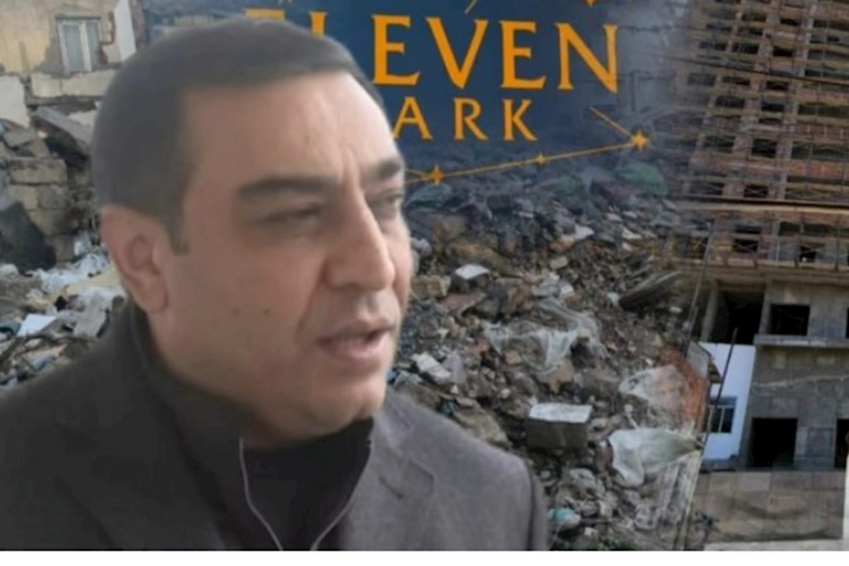 Bakıda tikinti şirkəti insanların başına daş yağdırır — DƏHŞƏTLİ GÖRÜNTÜLƏR