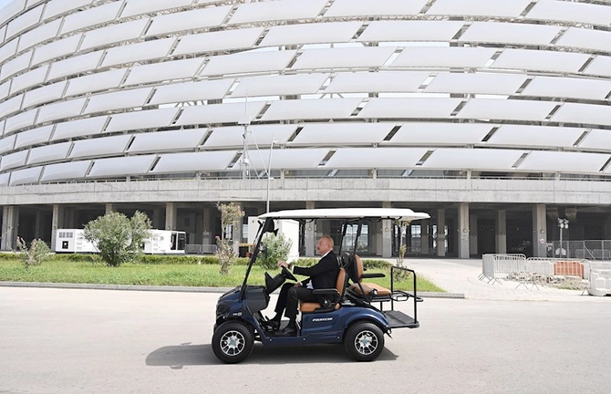 İlham Əliyev Bakı Olimpiya Stadionunda — FOTOLAR İlham Əliyev Bakı Olimpiya Stadionunda — FOTOLAR