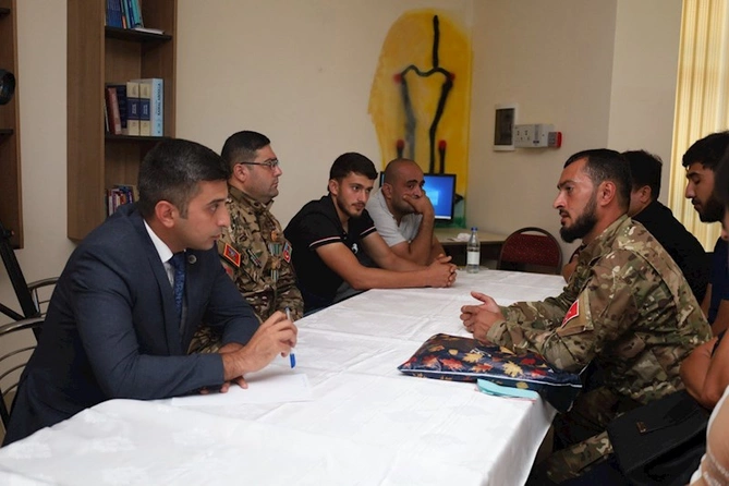 “İnkişafa Doğru” İmkansız Ailələrə Sosial Yardım və Hüquqi Maarifləndirmə İB-dən Astarada veteranlara hüquqi xidmət — FOTOLAR