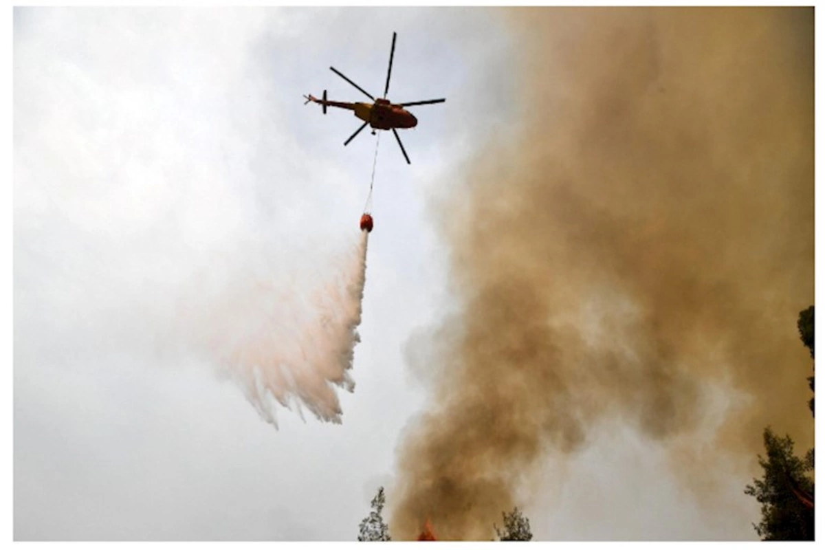 Xocalıda yanğın: Əraziyə helikopterlər cəlb edildi — VİDEO