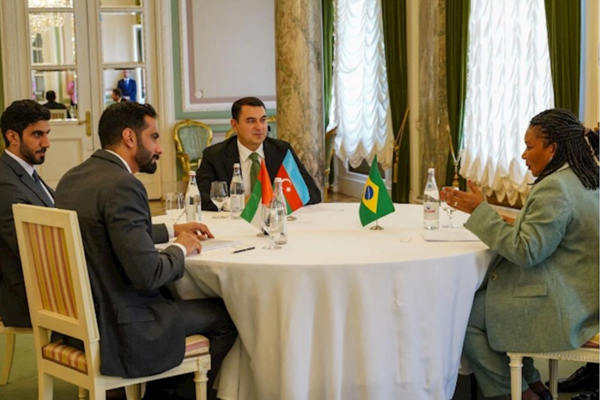 COP 29 çərçivəsində Azərbaycan, BƏƏ və Braziliya Mədəniyyət Nazirlərinin görüşü keçirilib — FOTOLAR