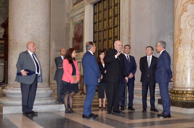 Anar Ələkbərov Vatikanda rəsmi şəxslərlə görüşlər keçirdi — FOTOLAR