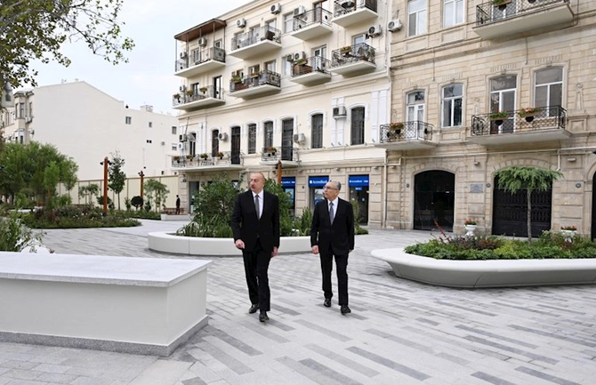 Prezident “Xəqani” bağında — YENİLƏNDİ (FOTOLAR)