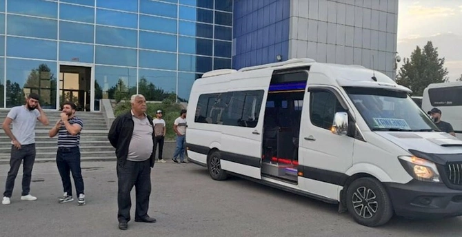 Bərdə-Xankəndi avtobus reysi fəaliyyətə başladı — FOTO