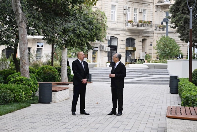 Prezident “Xəqani” bağında — YENİLƏNDİ (FOTOLAR)