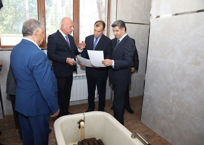AHİK sədri Sahib Məmmədov “Naftalan” Kurort Birliyində olub, mövcud vəziyyətlə maraqlanıb — FOTOLAR