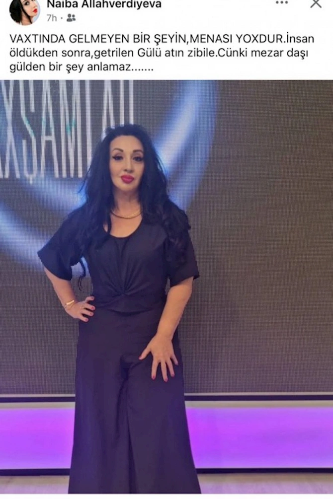 Öləndən sonra gətirilən gülü atın zibilliyə — FOTO