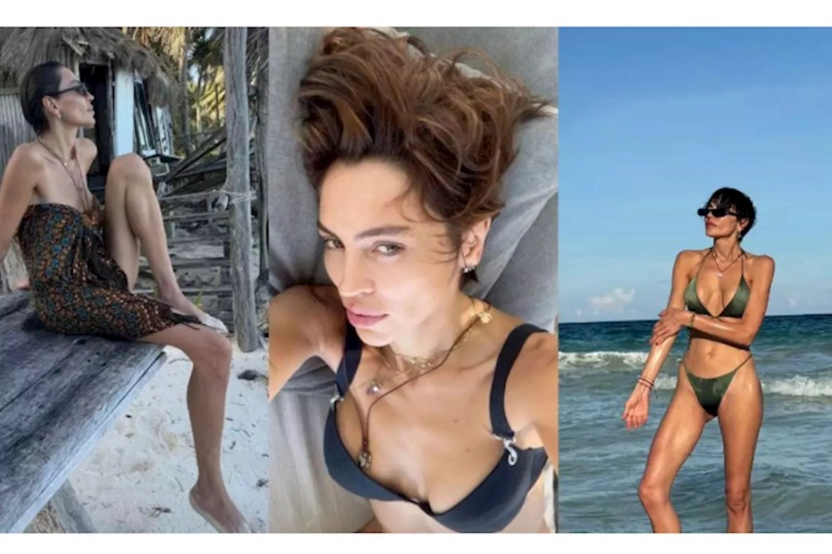 Günaydan bikinidə cazibədar pozalar