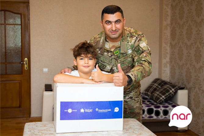 “Nar” YAŞAT Fondu ilə birgə “Bilik Günü” münasibətilə şəhid övladlarını təbrik etdi — FOTOLAR “Nar” YAŞAT Fondu ilə birgə “Bilik Günü” münasibətilə şəhid övladlarını təbrik etdi — FOTOLAR