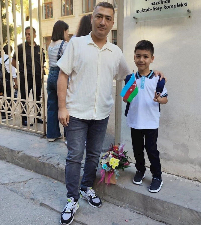Jurnalist övladları da I sinfə getdilər — FOTOLAR