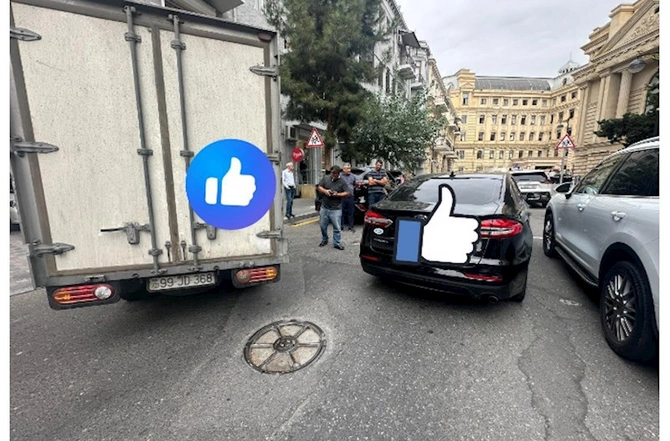 QHT sədri avtomobil qəzası keçirdi — FOTOLAR