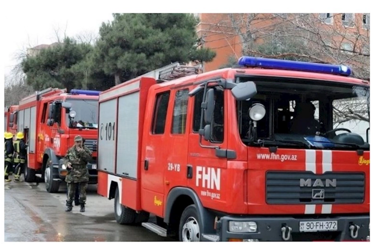 Bakıda restoranda yanğın