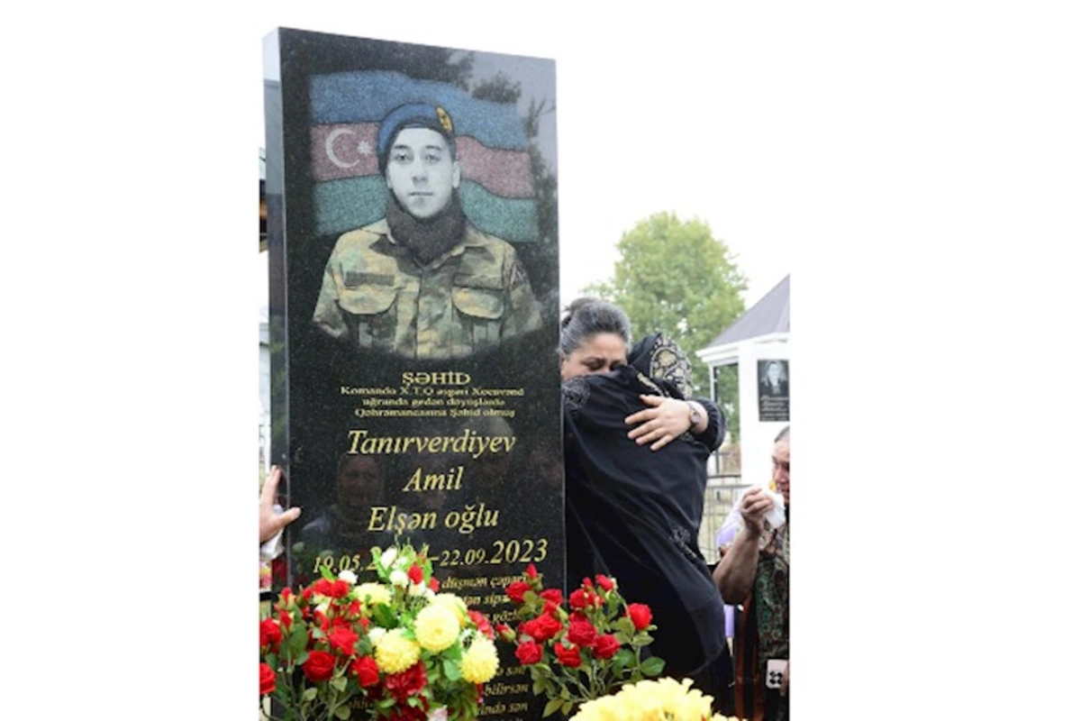 Antiterror tədbirləri zamanı şəhid olan Amil Tanrıverdiyevin anım mərasimi keçirilib — FOTOLAR