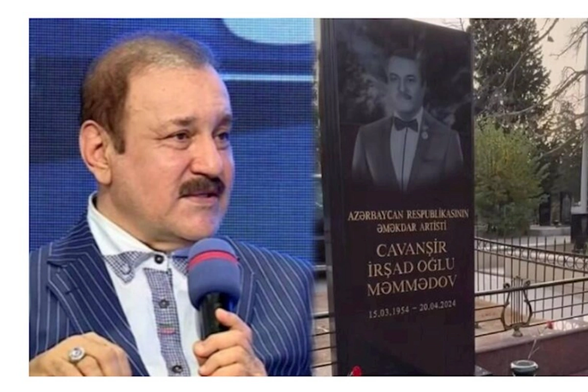 Nəvəsi Cavanşir Məmmədovun məzarı başında — VİDEO