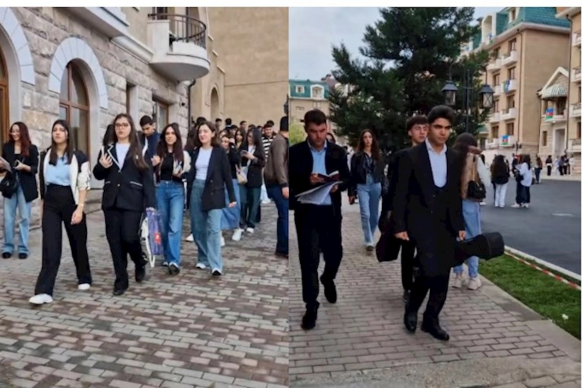 Qarabağ Universitetində ilk dərs günündən GÖRÜNTÜLƏR