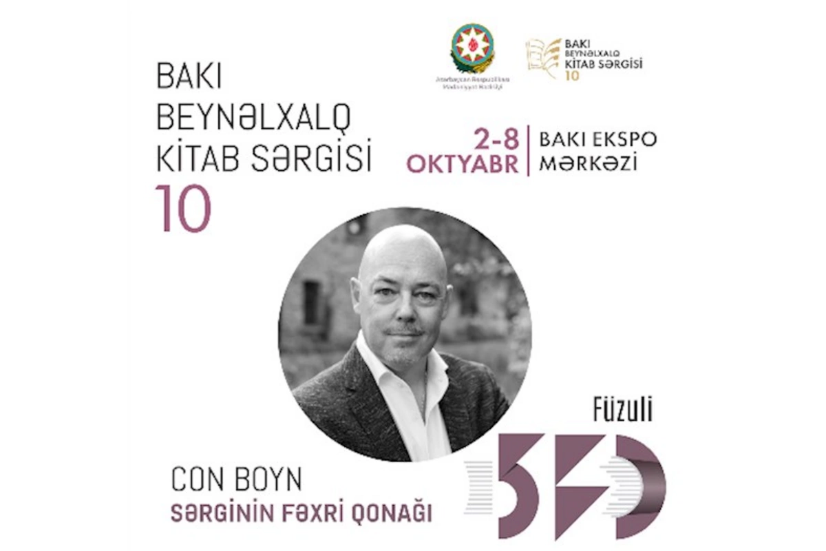 Dünya şöhrətli yazar Bakı Beynəlxalq Kitab Sərgisinin fəxri qonağı olacaq