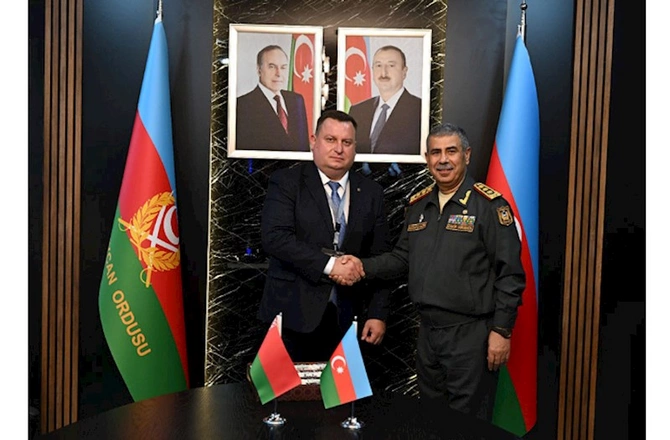 Azərbaycan-Belarus hərbi əməkdaşlığına dair müzakirələr aparılıb — FOTO