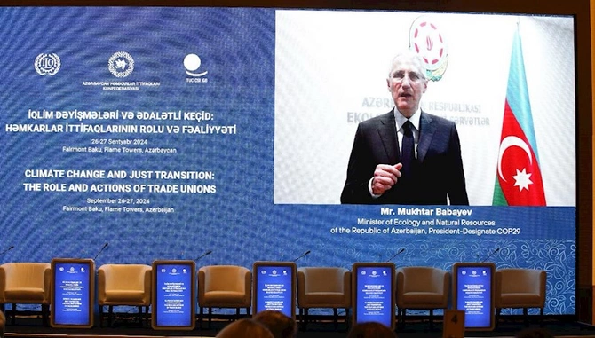 Bakıda İqlim Dəyişmələri və Ədalətli Keçid: Həmkarlar İttifaqlarının Rolu və Fəaliyyətləri mövzusunda beynəlxalq konfrans keçirilir (FOTOLAR)