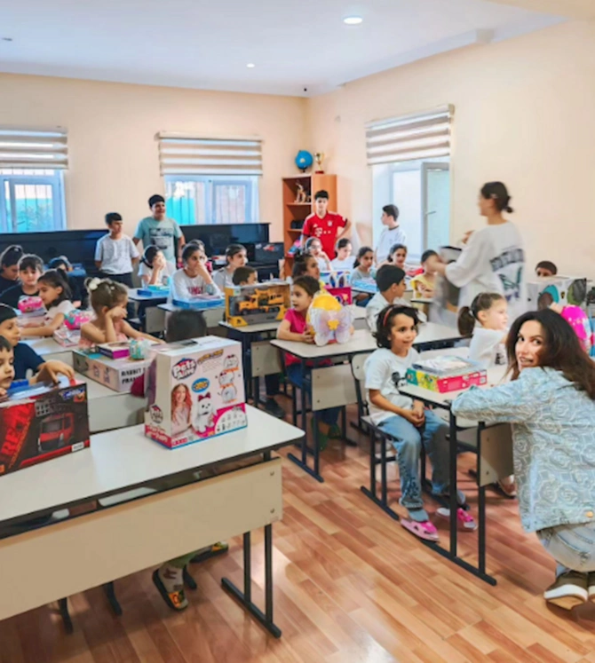 Leyla Əliyeva qadın və uşaq sığınacağını ziyarət edib — FOTOLAR