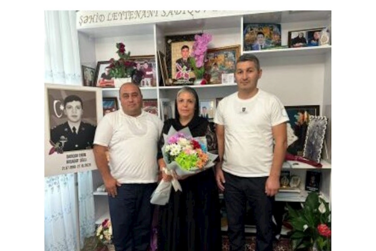 QHT sədrləri şəhid anasını ziyarət etdilər