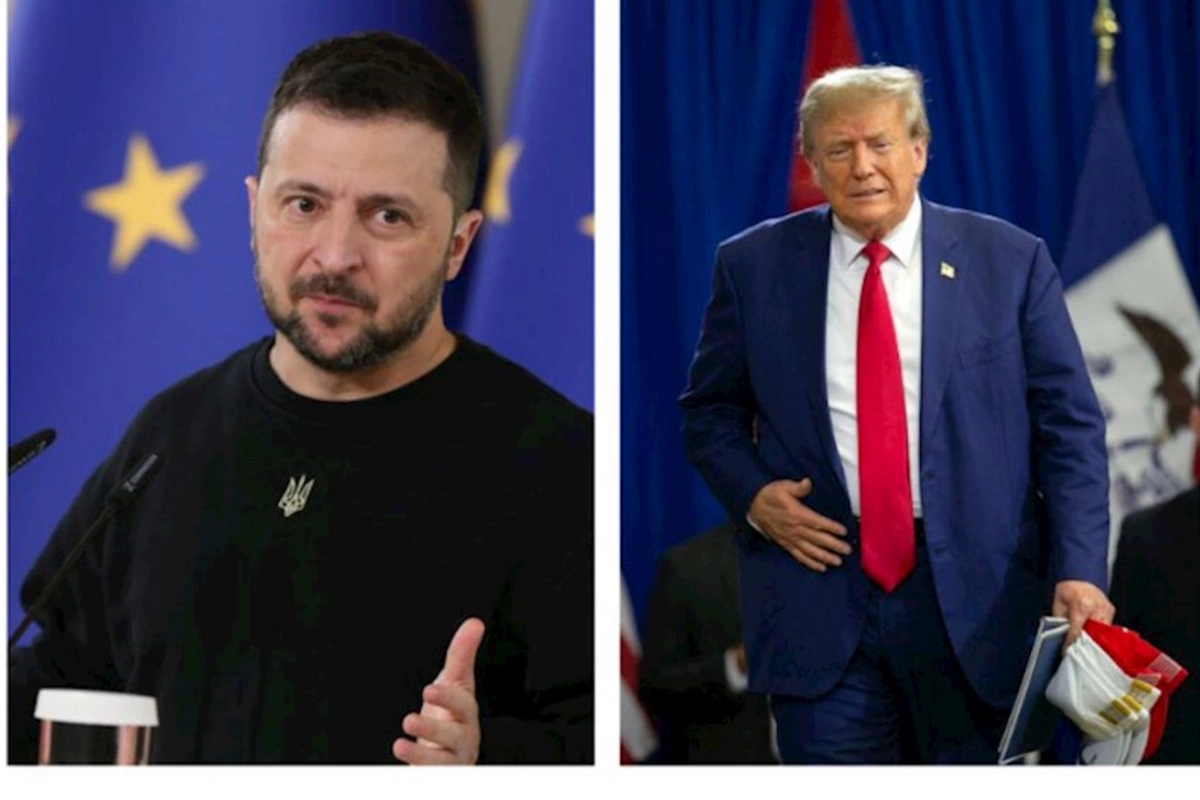 Ukrayna prezidenti Trampla görüşdü