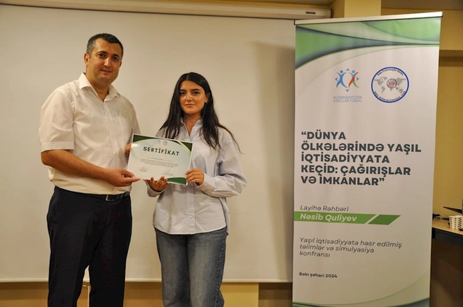 Dünya ölkələrində yaşıl iqtisadiyyata keçid: çağırışlar və imkanlar layihəsi uğurla başa çatdı — FOTOLAR