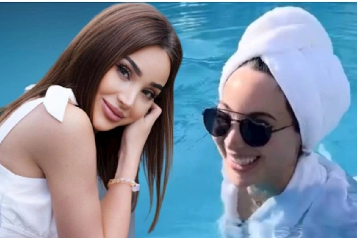 Hamam xələtində hovuza girdi — VİDEO