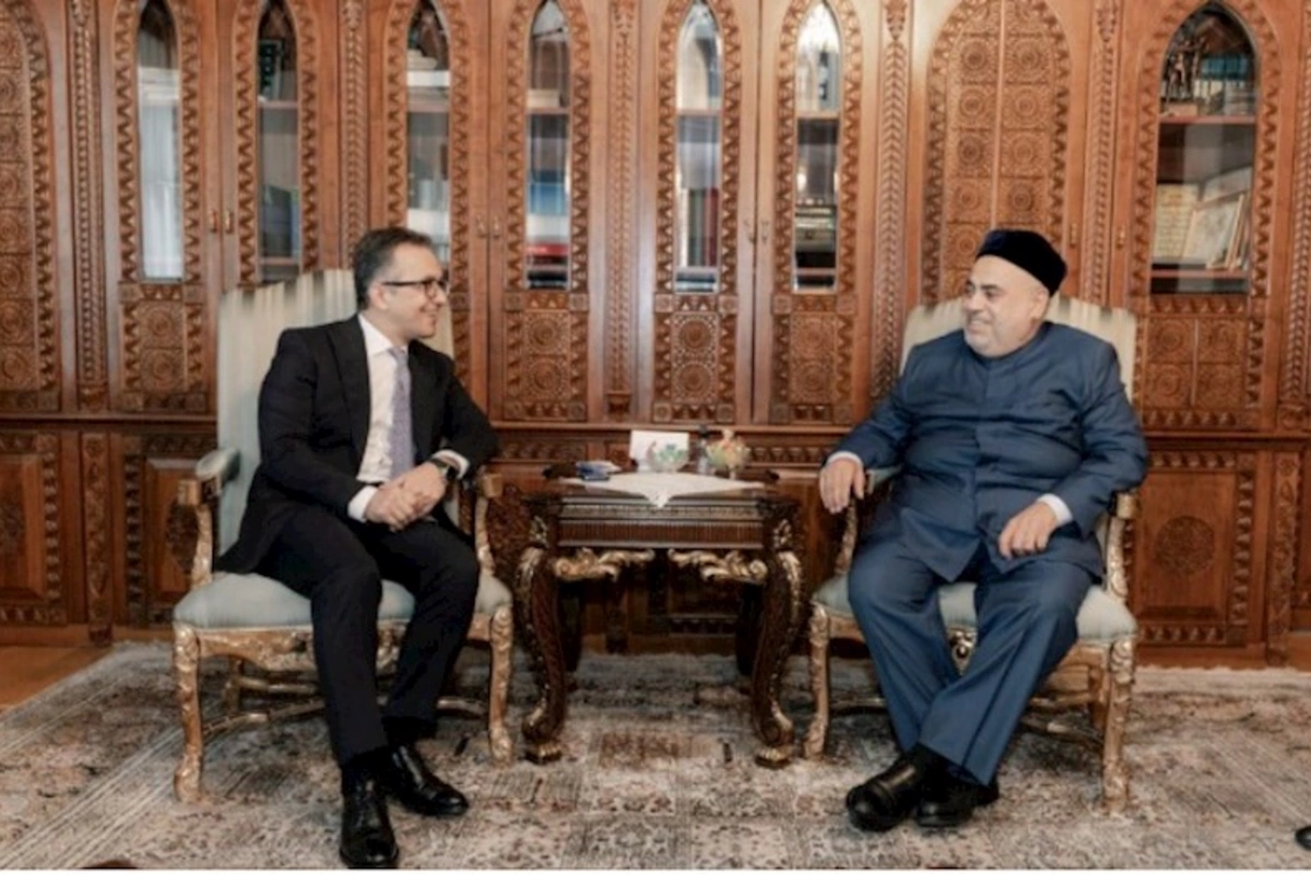 Ramin Məmmədovla şeyxin ilk rəsmi görüşü oldu — FOTO