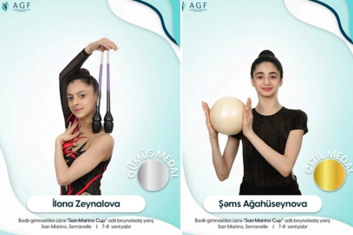 Gimtastlarımız Sanmarinoda 7 medal qazandı