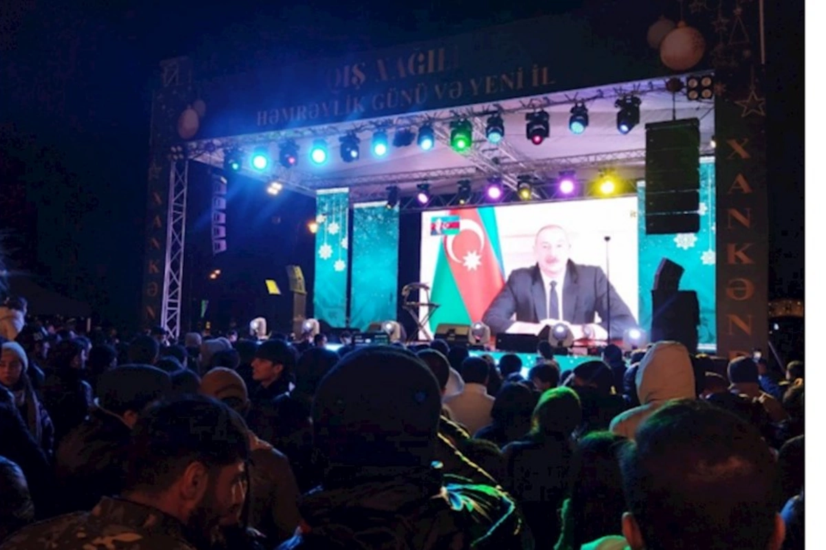 Xankəndidə yeni il belə qarşılandı — FOTOLAR