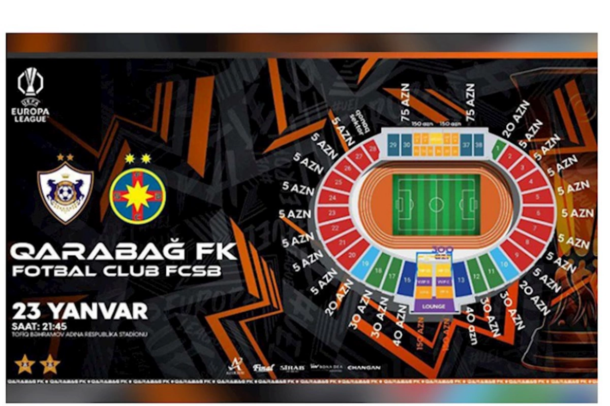 “Qarabağ” - FCSB oyununun biletləri satışa çıxarılır