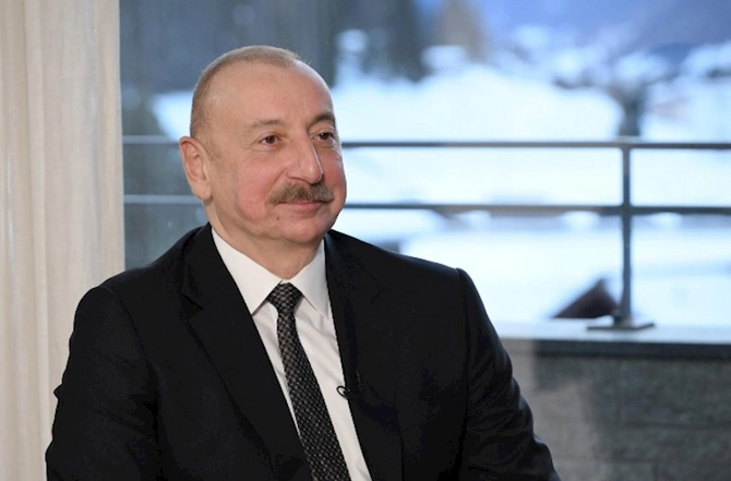 İlham Əliyev CGTN telekanalına müsahibə verib — FOTOLAR