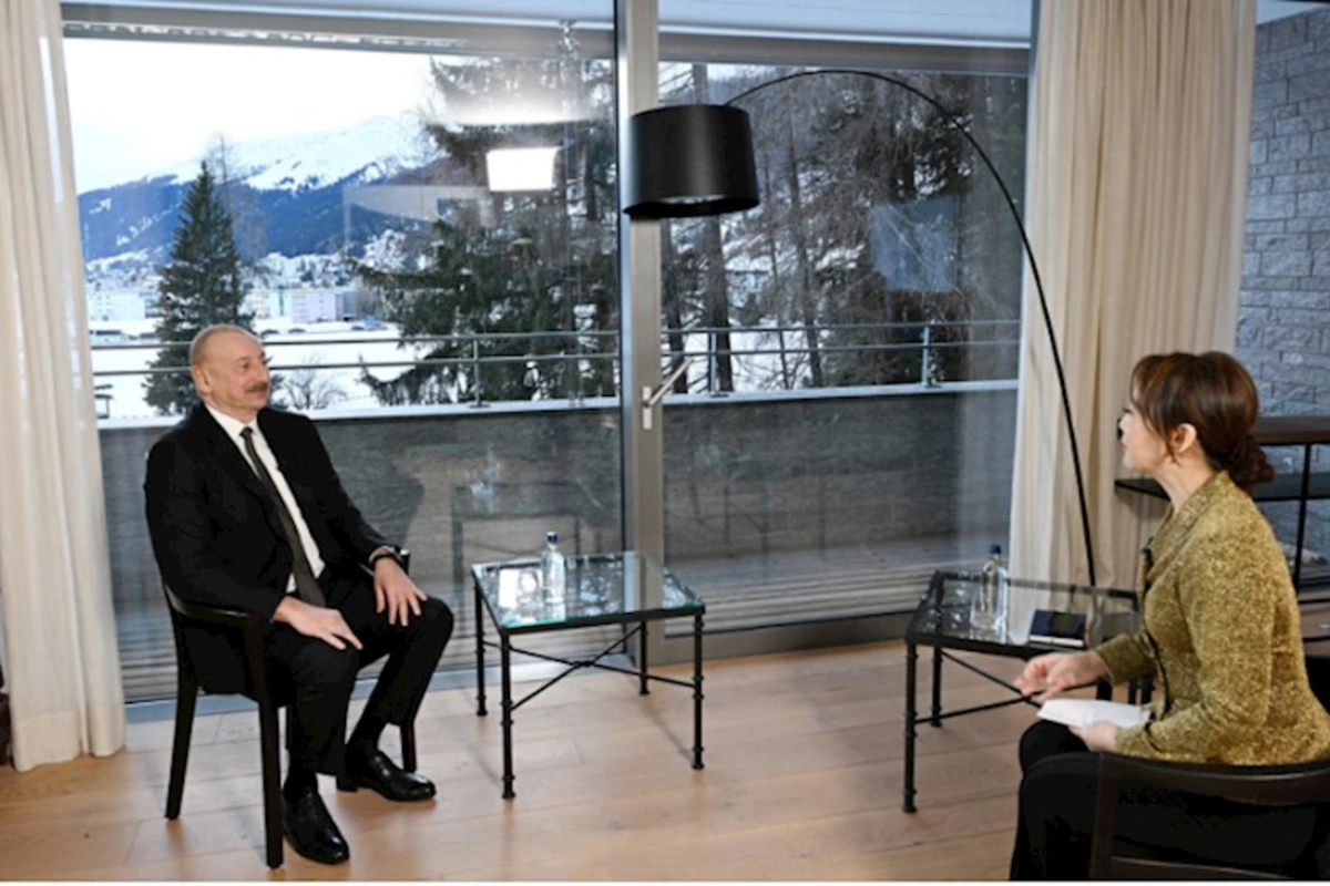 İlham Əliyev CGTN telekanalına müsahibə verib — FOTOLAR