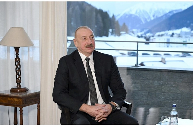 İlham Əliyev CGTN telekanalına müsahibə verib — FOTOLAR